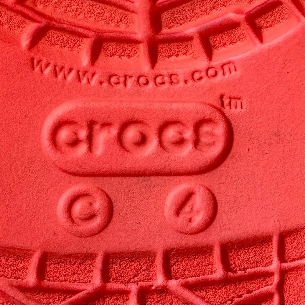 CROCS Disney Minnie Mouse Kids Slip On Clog Shoes Toddler Little Kids Sz 4 Red - Picture 13 of 14